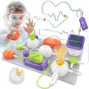 Kits de Ciência para Crianças - Kits STEM para Crianças, Kit de Exploração Eletrônica, Mais de 150 Projetos, 14 Peças de Circuito, Brinquedo Educacional STEM para Meninos Idades 3 4 5 6 7 8 9 10 11 12