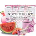 Good Mood Mix - Melancia - Empacotes de pó - calmante Kava Drink Mix - fácil Open Single-Serving - sabor Kava Powder - Mucuna Pruriens - Stevia - Mocktails Adaptogen não alcoólico - 14 Stick