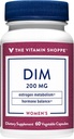 The Vitamina Shoppe DIM with BioPerine - Suporta equilíbrio hormonal e metabolismo de estrogênio - 200 MG (60 Cápsulas Vegetarianas)