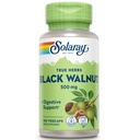 SOLARAY Black Walnut 500 mg - Hull inteiro - Fórmula de suporte tradicional de ervas - Não-GMO verificado, Vegan, Lab verificado - 60-Day Garantia - 100 Servings, 100 VegCaps