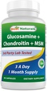 Melhor Natural, Glucosamina Condroitin HSH Suplementos, 2600 mg por serviço, 90 Cápsulas (90 Contagem de 1)