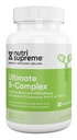 Nutri Supreme Ultimate B Complex, Vitaminas B essenciais altamente absorvíveis com metilfolato para apoiar a função do sistema nervoso, 60 Cápsulas