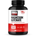 Fator de força Glicenato de magnésio, Suplemento de magnésio para mulheres e homens para apoiar o sono, relaxamento muscular, e humor, Fácil no estômago, Vegan, suprimentos de 3 meses, 180 cápsulas