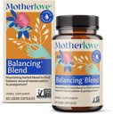 Motherlove Balanceamento Mistura (60 cápsulas líquidas) Suplemento de ervas para período e pós-parto Hormonal Saúde — Não-GMO, Ervas orgânicas, Vegan, Kosher