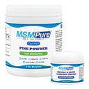 KALA SAÚDE MSMPure Fine Powder 1lb e Muscle & Joint Cream 2 onças Bundle