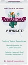 Vitanica V-Hydrate, Supositórios vaginais de ácido hialurônico para conforto e hidratação vaginal com Aloe Vera e vitamina E, Sem hormônios e sem drogas, Vegan, 2 meses de fornecimento, 24 contagem