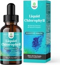 Vegan Liquid Clorophyll Drops - Super concentrado sabor de hortelã Clorophyll Liquid Drops - Limpador interno Digestive Support Imune Saúde e Corpo inteiro Detox e Cleanse Suporte (60 Servings)