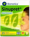 Sinupret Adulto Força Sinus + Imune Suporte Tudo Natural, Atuação Rápida Passagem Nasal de Ervas & Imunidade Aumentar Suplemento com Verbena & Flor Elder - 25 Comprimidos