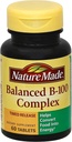 Natural Vitamina Balanceada B-100 Comprimidos Complexos 60 ea (Pack de 5)