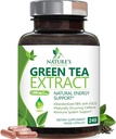 Cápsulas de extrato de chá verde 1000mg 98% EGCG padronizado - 3X Força para Energia Natural - Suporte cardíaco com Polifenóis - Cafeína Gentil - 240 Cápsulas
