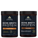 Nutrição antiga caldo ósseo proteína em pó, caramelo salgado, 20 Servings + caldo ósseo proteína em pó, Chocolate, 20 Servings
