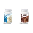 Quest Nutrição Baunilha Milkshake Protein Powder, 24g de proteína, 1g de açúcar, Baixo Carbo e Chocolate Milkshake Protein Powder, 22g Protein, 1g de açúcar, Baixo Carbo, Sem glúten