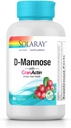 Solaray D-Mannose com Cranactin - 60 Cápsulas Vegetarianas