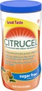 Citrucel açúcar livre sabor laranja Metilcelulose fibra terapia pó para regularidade, 16.9 onça, pacote de 4