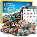 National Geographic Rock Collection Box for Kids – 300+ Conjunto de Gemstones e Cristais Inclui Geodes e Cristais Verdadeiros, Pedras e Minerais, Kit Científico para Crianças, Um Presente Geológico para Meninos e Meninas