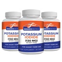Max-Bio Iodeto de Potássio 130mg Cápsulas - 180 Contagem - Suplemento dietético para suporte e proteção da tireóide