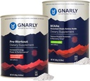 Gnarly Nutrition Gnarly Pré-treino Limonada de Morango (14.82 oz) BCAAs Limão (10.58 oz)