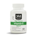 365 by Whole Foods Market, Vitamina E 1000 UI, 60 Contagem