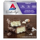 Atkins Endulge Chocolate Coco Bar, Sobremesa Favorito, Alta em Fibra, 1g de açúcar, 5 Contagem