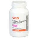 Rugby 500mg Comprimidos mastigáveis de cálcio - Suplemento dietético - Aroma laranja - 60 contagem (1 embalagem)