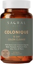 15 Dia Colon Cleanse - Suporte digestivo para limpeza, Senna Leaf, Cascara Sagrada, Psyllium Husk, Flaxseed, Aloe Vera, Probióticos e Mais. Alivio constipação.