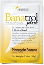 Banatrol® Antidiarreia Natural com Prebióticos, Alívio de Diarréia Crônica, IBS, Diarréia Recorrente, Alimentos Médicos Clinicamente Suportados, Não Constipantes, 25 Servos (Pineapple)