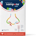 Nampons Kids Nasebleed Stoppers - 6 Fácil de Usar Nase Bleed Stopper Plugs Kit para Crianças. Confiado em pediatras. Agente de Clotting hipoalergênico pára sangramentos nos narizes rápido em contato. Seguro e sem dor