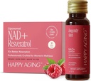 Líquido NAD + Resveratrol ou NMN Alternativa 10x Mais Absorção Riboside e Resveratrol com Antioxidantes