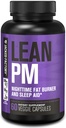 Jacked Factory Lean PM Night Time Fat Burner, Suplemento de Ajuda ao Sono, e supressivo de apetite para homens e mulheres - 60 pílulas de dieta de perda de peso vegetariano sem estimulante