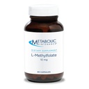 Manutenção Metabólica L-Metilfolato 10 mg - Suporta uma mentalidade saudável - Folato ativo para suporte de metilação e reações bioquímicas - Altamente Biodisponível - 90 Servings - 90 Cápsulas