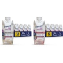 Garantir Max Protein Nutrition Shake com 30g de proteína e Max Protein Nutrition Shake com 30g de proteína, 1g de açúcar, alta proteína Shake, Creamy Strawberry, 11 fl oz, (Pacote de 12)