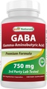 Melhores Naturals Gaba 750 mg 100 Veggie Caps
