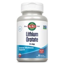 KAL Lithium Orotate 5mg, Suplemento de Lítio de Baixa Dose para o apoio geral do humor do bem-estar, Altamente biodisponível, Vegan, Garantia de 60 dias, 180 Servings, 180 VegCaps