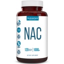 Suplemento NAC (N-Acetil Cysteine) - 1000 mg-Antioxidante Suporte - Promove a saúde do fígado e desintoxicação - Imune Saúde Pulmão e Imune - Cápsulas Vegetais - 120 Contagem - 60 Servimentos