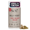 Restauração da barriga: Suporta Produção Natural de Enzimas Digestivas e Probióticos, Reduz Gás e Bloating, Promove Função Bowel Regular