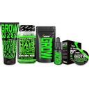 Kit de crescimento de barba w / Biotin Vitaminas de crescimento do cabelo + CRESCIMENTO 11-em-1 Shampoo w / Biotin + 2X Espessura Mustache Cera para homens + CRESCIMENTO Óleo de crescimento de barba para homens - Formulado na América