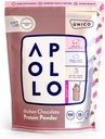 Unico Apollo Molden Chocolate Protein Powder - 20g 100% Feed Whey Protein, Albumen de ovo e Caseína Não-Bloating , Baixo-Carbo e Baixo-Fat , 16 Servings , Não-Chalky Texture , melhor sabor
