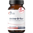 Designs para Saúde Amino-D-Tox - Detox Aminoácido + Suporte de Limpeza do Fígado - Suplemento Mistura com Glicina, Glucarato de Cálcio D, NAC + Mais - Não-GMO (90 Cápsulas)