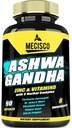 8in1 Suplementos orgânicos de Ashwagandha para homens e mulheres Fornecimento de 3 meses - 5640mg com zinco, vitaminaD, açafrão, hiperic St John, Rhodiola Rosea, & More - Corpo de apoio, imune, humor e força - 90 Condes