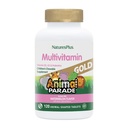 Naturezas Plus Animal Desfile Ouro Multivitamin Mastigações infantis - Melancia sabor - 120 Animal-Shaped Comprimidos - Vitamina D3, K2 & Probióticos - Vegan, Gluten Free - 60 Total Servings