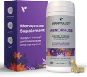 Suplementos de menopausa Vegan (60 Cápsulas) — Perimenopausa e menopausa Vitaminas — Suplementos femininos — Suplementos de perimenopausa para mulheres — Suplemento alimentar — Apoio de menopausa