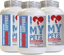 antioxidante para cães - Dog Immune Support - Booster - PET saudável - Suplemento - Dog Immune System Booster - 180 Doces (3 Garrafas)
