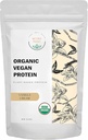 Proteína Vegan orgânica em pó - proteína baseada em plantas, sabor de baunilha - não lácteos, Lactose livre, Sem açúcar adicionado, Glúten livre, Soja livre, Não-GMO, Ketogenic Vegan Blend - 1 lb, 16 Ounce