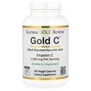 California Gold Nutrition Gold C USP Grau Suplemento de vitamina C - Suporte imunológico e bem-estar sazonal - Vegetarian Friendly - Gluten Free, Non-GMO - 1000 mg - 240 Cápsulas Veggie