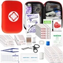 Kit de primeiros socorros para Home Caminhadas Camping Esporte ao ar livre, 275 Peças Sobrevivência Suprimentos Kit de emergência, Mini Gear Bag com essencial básico de primeiros socorros para casos de emergência desejo anjo