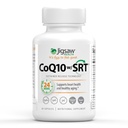 Jigsaw Health CoQ10 w/SRT Suporte à saúde do coração com tecnologia de liberação sustentada □ 60 Cápsulas