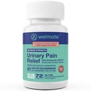 WELMATE - Alívio Urinário da Dor (72 Comprimidos) - Hidrocloreto de fenazopiridina 99,5mg - Dor Urinária, Urgência e Desconforto - Força Máxima - Medicação Over-The-Counter