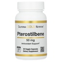California Gold Nutrition Pterostilbene, 50 mg, 30 Cápsulas Veggie