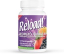 Recarregue! para as mulheres, tudo natural, multivitamínico, multimineral e antioxidante com 24 frutas e vegetais, bem como Biotina para cabelos, pele e unhas. 1 mês de fornecimento.