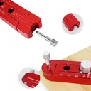 165mm Woodworking Compass Scriber, Woodworking Scribe Gauge, Ajustable Metric Arc Drawing Ruler Scribing Circle Ruler Marking Gauge Circle Marking Marking Tool (Red)